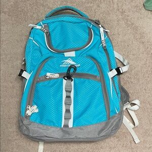 High Sierra Teal and Gray Daypack Backpack for Men